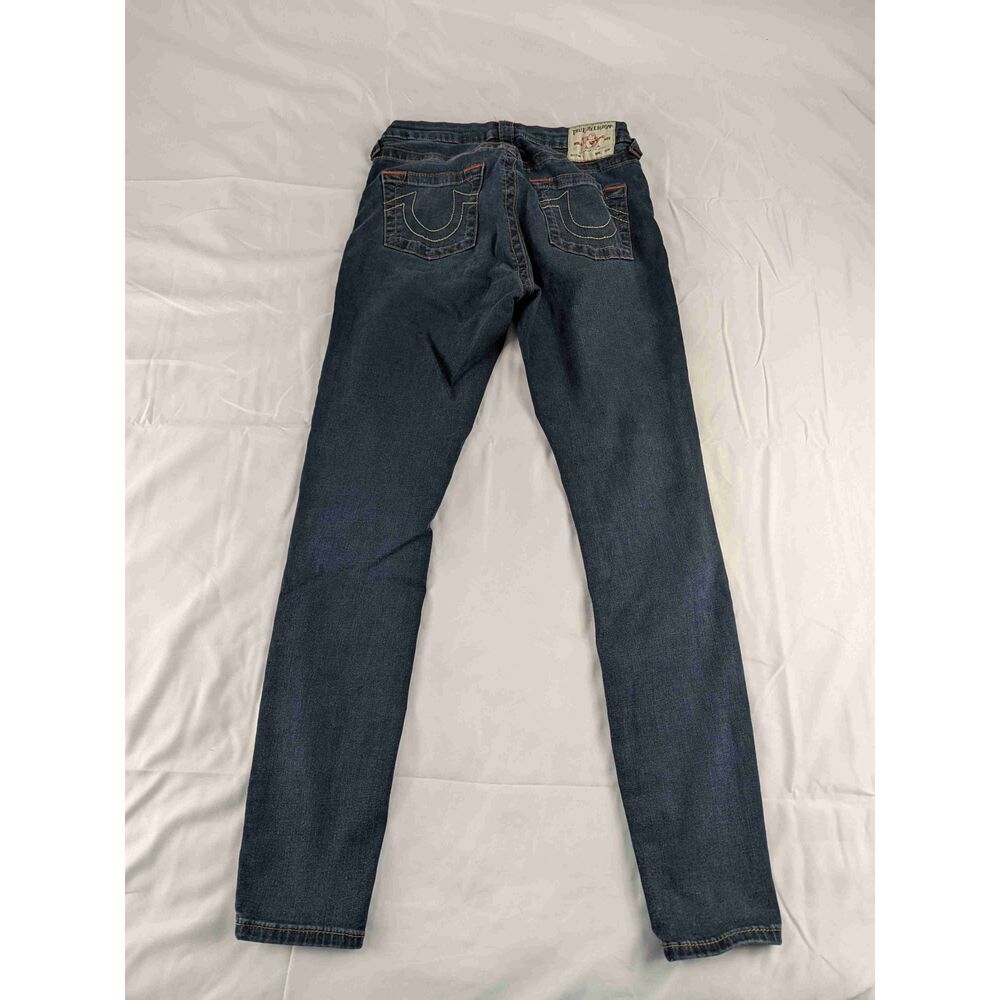 True Religion Jeans Womens Jennie Curvy Mid Rise Skinny Size 28 x 27